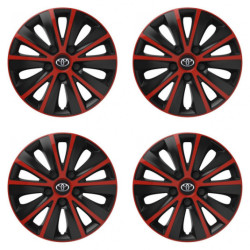 Poklice pro Toyota 16 RAPIDE red and black