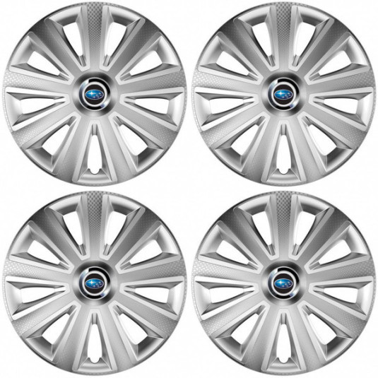 Poklice pro Subaru 14 Aviator carbon RC silver