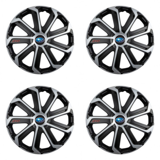 Poklice pro Subaru 15 Evo black&silver