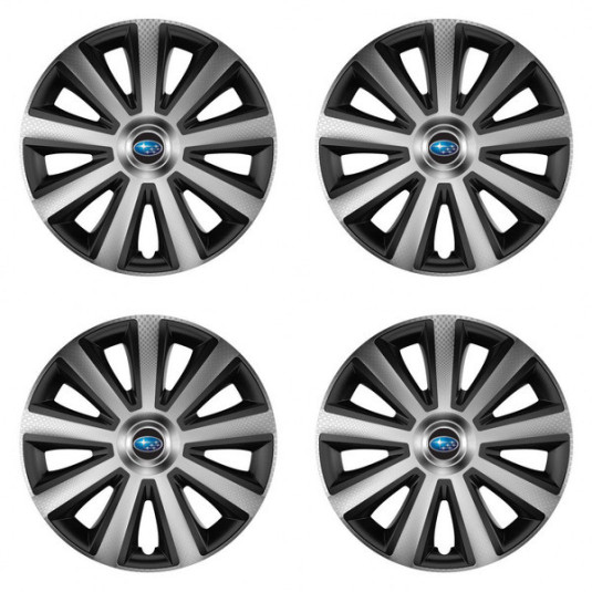 Poklice pro Subaru 15 Aviator carbon silver&black