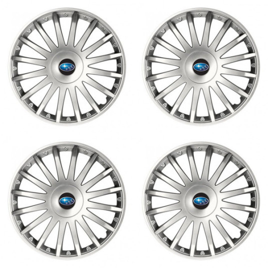 Poklice pro Subaru 15 CRYSTAL silver