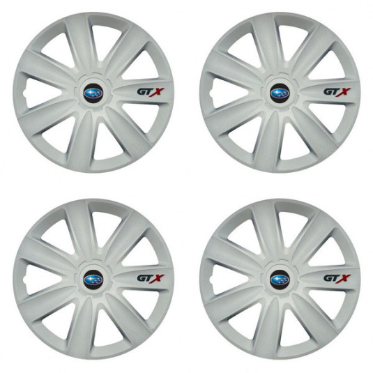 Poklice pro Subaru 16 GTX carbon white
