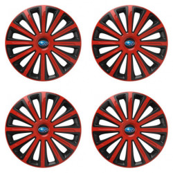 Poklice pro Subaru 16 TREND red and black