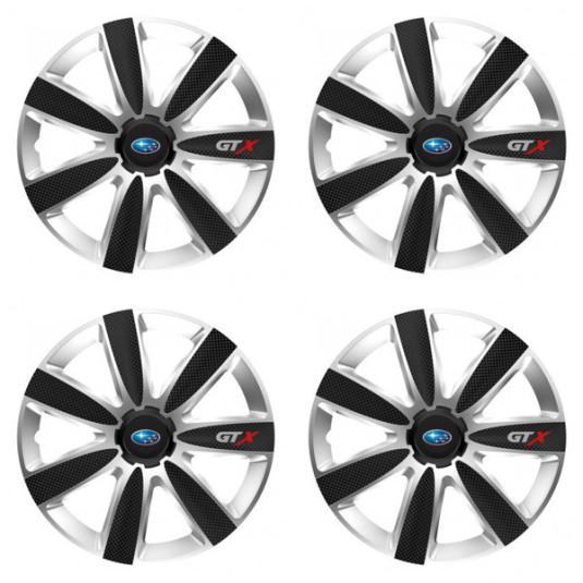 Poklice pro Subaru 16 GTX CARBON silver/black