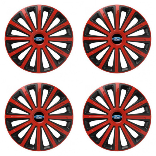 Poklice pro Ford 15 TREND red and black
