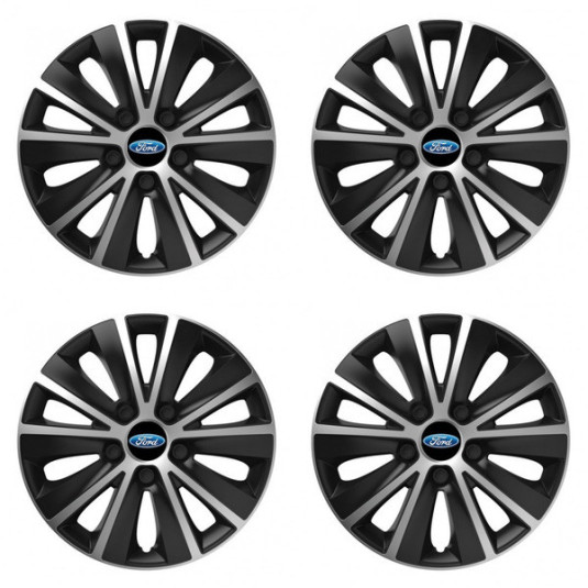 Poklice pro Ford 16 RAPIDE silver and black