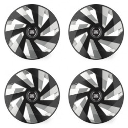 Poklice pro Land Rover 14 Vector RC black and silver