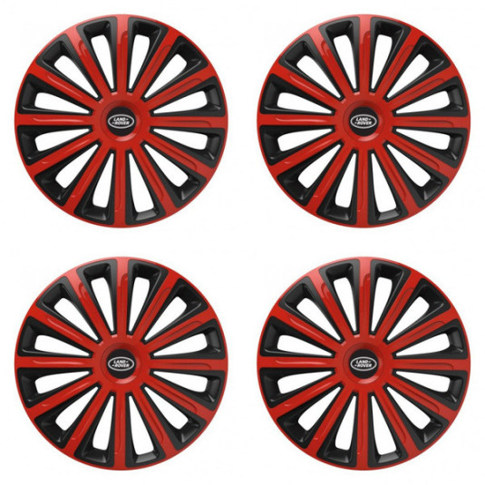 Poklice pro Land Rover 16 TREND red and black