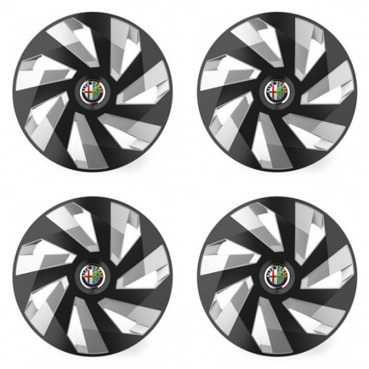 Poklice pro Alfa Romeo 14 Vector RC black and silver