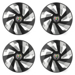 Poklice pro Alfa Romeo 14 Vector RC black and silver