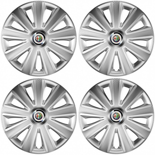 Poklice pro Alfa Romeo 15 Aviator carbon silver