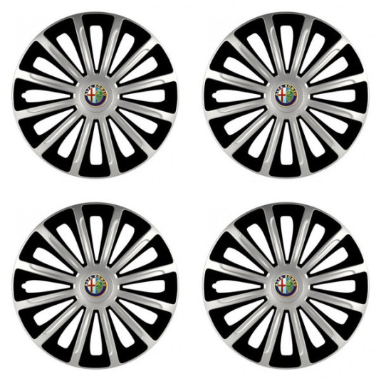 Poklice pro Alfa Romeo 15 TREND silver and black