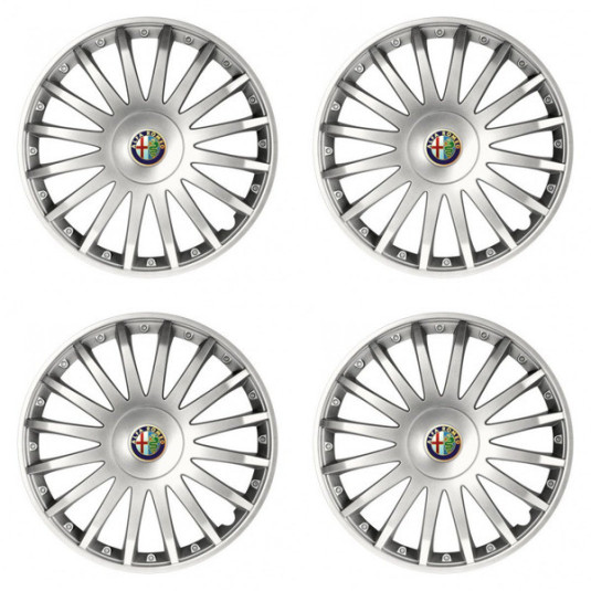 Poklice pro Alfa Romeo 15 CRYSTAL silver