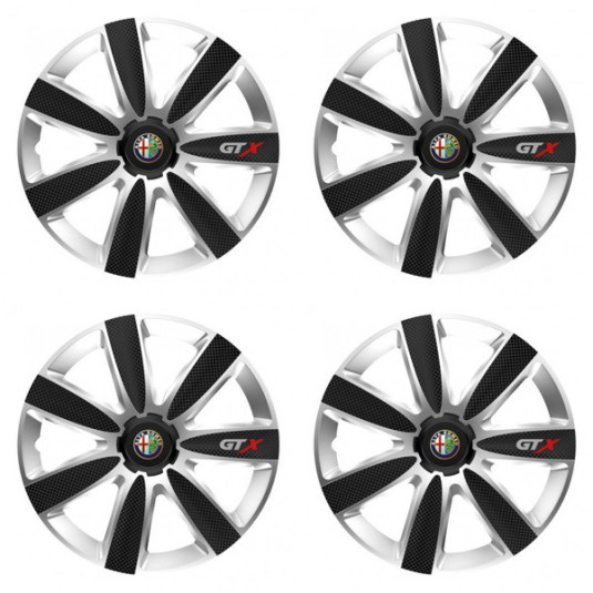 Poklice pro Alfa Romeo 15 GTX CARBON silver/black