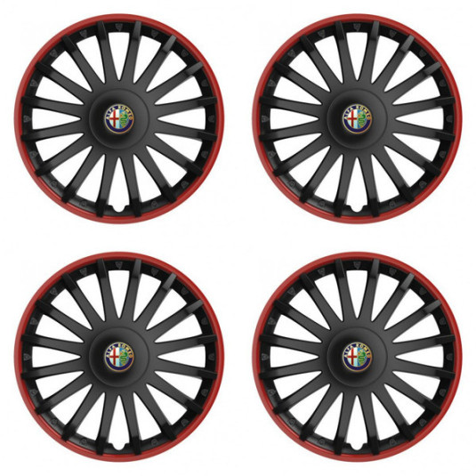 Poklice pro Alfa Romeo 15 CRYSTAL RO black