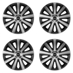 Poklice pro Kia (staršie logo) 15 Aviator carbon silver&black