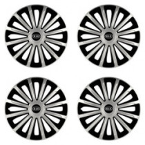 Poklice pro Kia (staršie logo) 15 TREND silver and black
