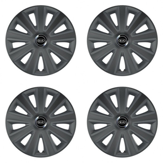 Poklice pro Kia (staršie logo) 16 Aviator carbon RC16 grafite