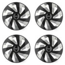 Poklice pro Kia (staršie logo) 16 Vector RC black and silver