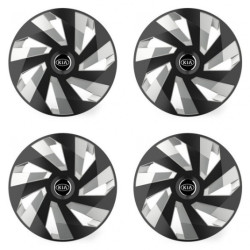 Poklice pro Kia (staršie logo) 16 Vector RC black and silver
