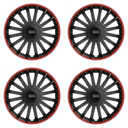 Poklice pro Kia (staršie logo) 16 CRYSTAL RO black