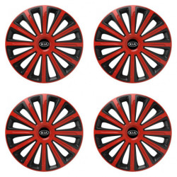 Poklice pro Kia (staršie logo) 16 TREND red and black