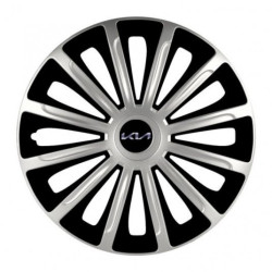 Poklice pro Kia (nové logo) 15 TREND silver and black