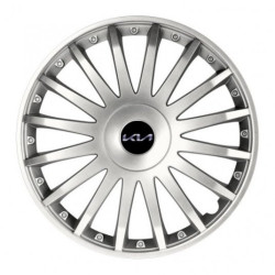 Poklice pro Kia (nové logo) 15 CRYSTAL silver