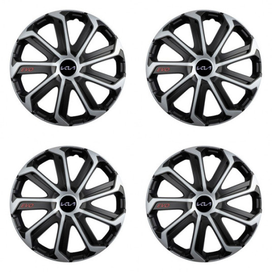 Poklice pro Kia (nové logo) 16 Evo black&silver