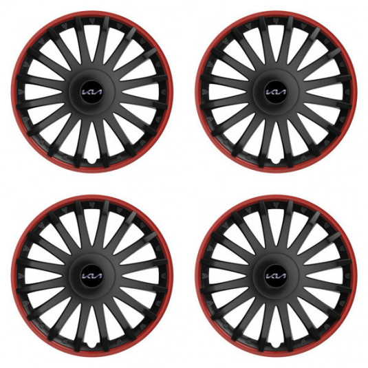 Poklice pro Kia (nové logo) 16 CRYSTAL RO black
