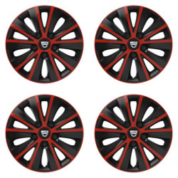 Poklice pro Dacia (staršie logo) 14 RAPIDE red and black