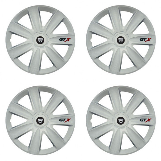 Poklice pro Dacia (staršie logo) 15 GTX carbon white