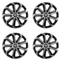 Poklice pro Dacia (staršie logo) 15 Evo black&silver