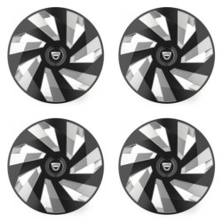 Poklice pro Dacia (staršie logo) 15 Vector RC black and silver