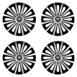 Poklice pro Dacia (staršie logo) 15 TREND silver and black