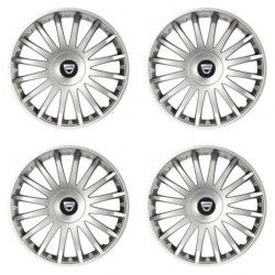 Poklice pro Dacia (staršie logo) 15 CRYSTAL silver