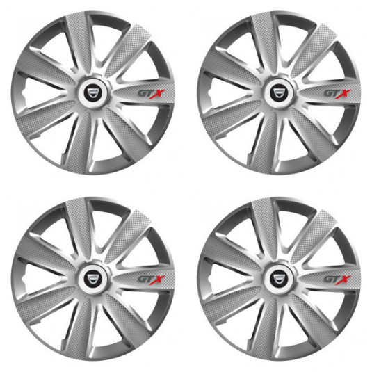 Poklice pro Dacia (staršie logo) 15 GTX CARBON silver