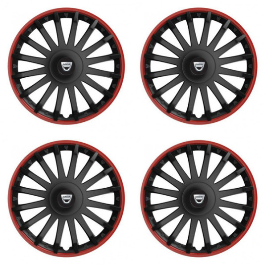 Poklice pro Dacia (staršie logo) 15 CRYSTAL RO black