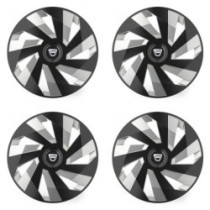 Poklice pro Dacia (staršie logo) 16 Vector RC black and silver