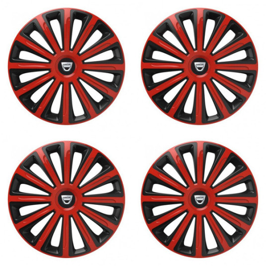 Poklice pro Dacia (staršie logo) 16 TREND red and black