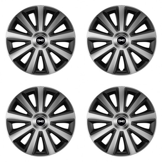 Poklice pro Dacia (nové logo) 15 Aviator carbon silver&black