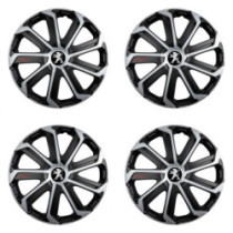 Poklice pro Peugeot (staršie logo) 14 Evo black&silver