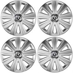 Poklice pro Peugeot (staršie logo) 14 Aviator carbon RC silver