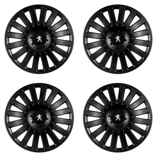 Poklice pro Peugeot (staršie logo) 15 Smart black