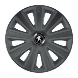 Poklice pro Peugeot (staršie logo) 15 Aviator carbon grafite