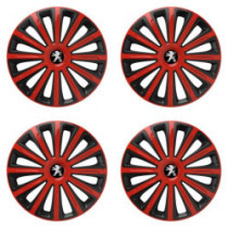 Poklice pro Peugeot (staršie logo) 15 TREND red and black
