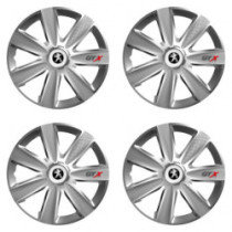 Poklice pro Peugeot (staršie logo) 15 GTX CARBON silver