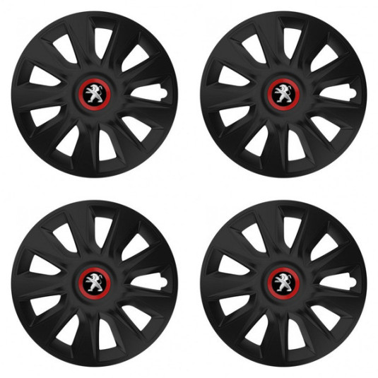 Poklice pro Peugeot (staršie logo) 15 STRATOS RR black