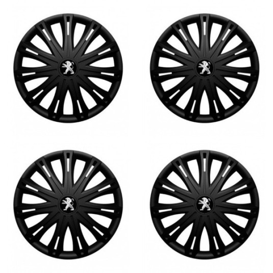 Poklice pro Peugeot (staršie logo) 15 SPARK BLACK