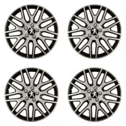 Poklice pro Peugeot (staršie logo) 16 Dakar NC silver and black